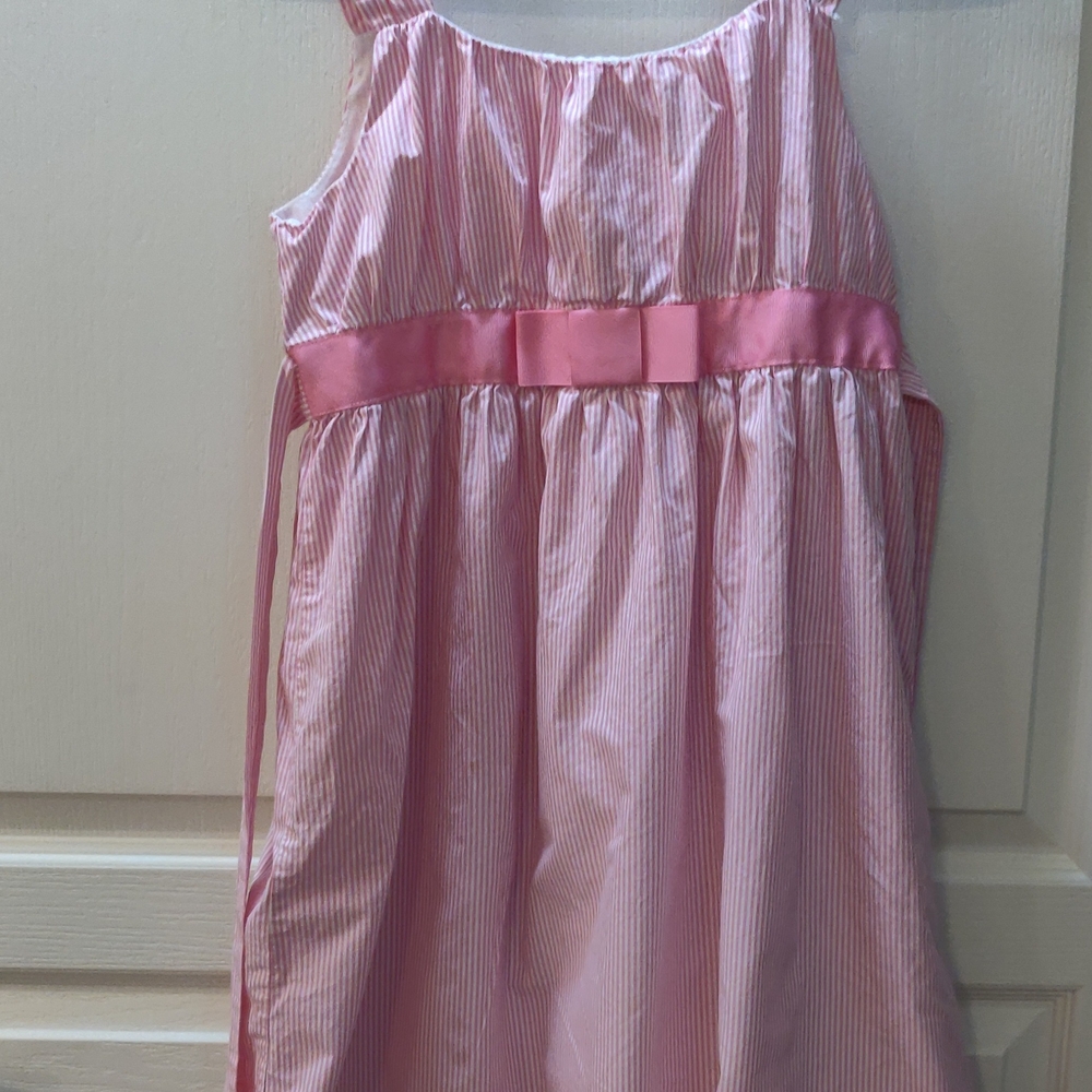 George Pink Striped Casual Kids Dress